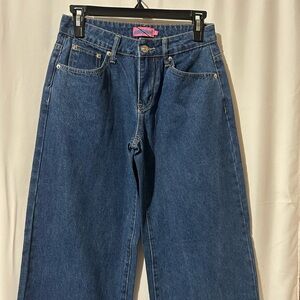 Edikted Dark Blue Flare Jeans